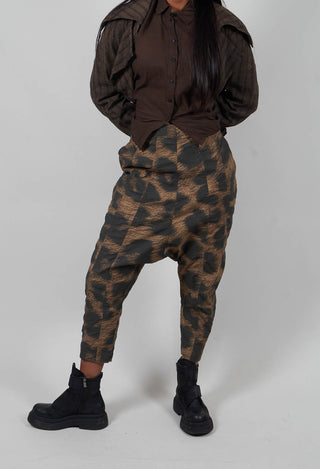 Pull On Drop Crotch Trousers in Leo Big Cloud - 1390104