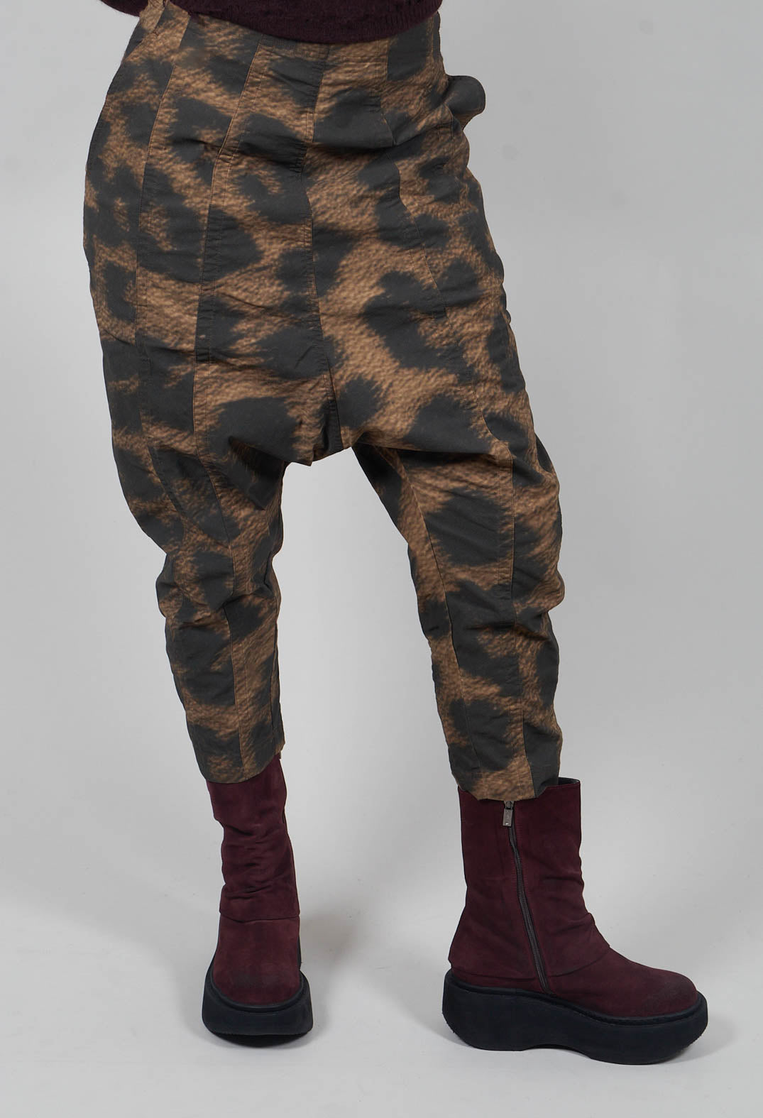 Pull On Drop Crotch Trousers in Leo Big Cloud - 1390104