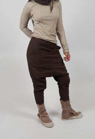 Pull On Drop Crotch Trousers in Umbra Cloud  - 1390124