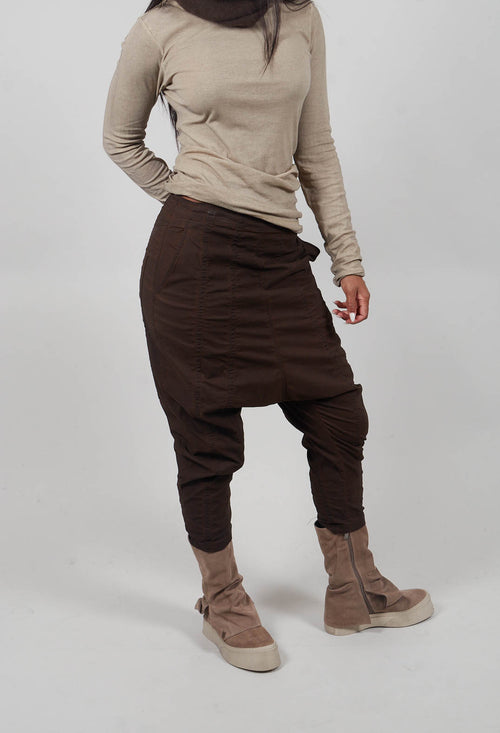 Pull On Drop Crotch Trousers in Umbra Cloud  - 1390124