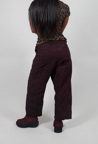 Pull On Drop Crotch Trousers in Purple Cloud - 1390124