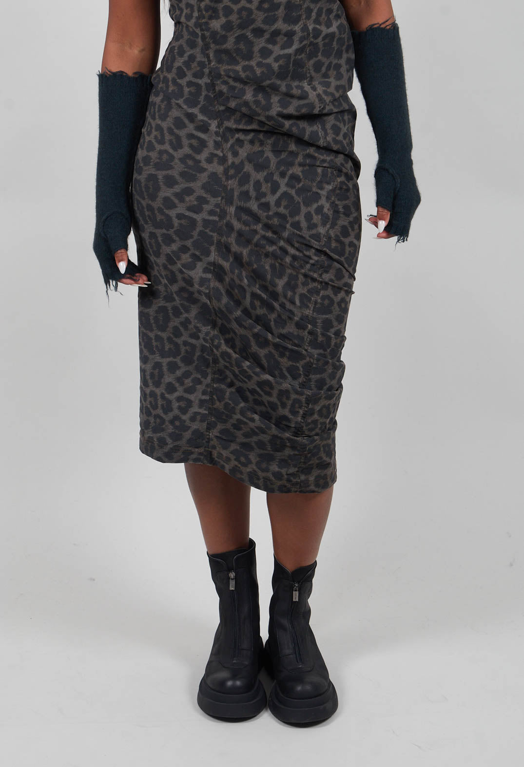 Fitted Dress in Leo Black Cloud  - 1390908