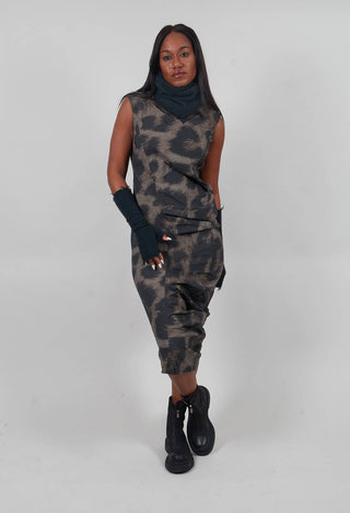 Fitted Dress in Leo Big Black Cloud - 1390908
