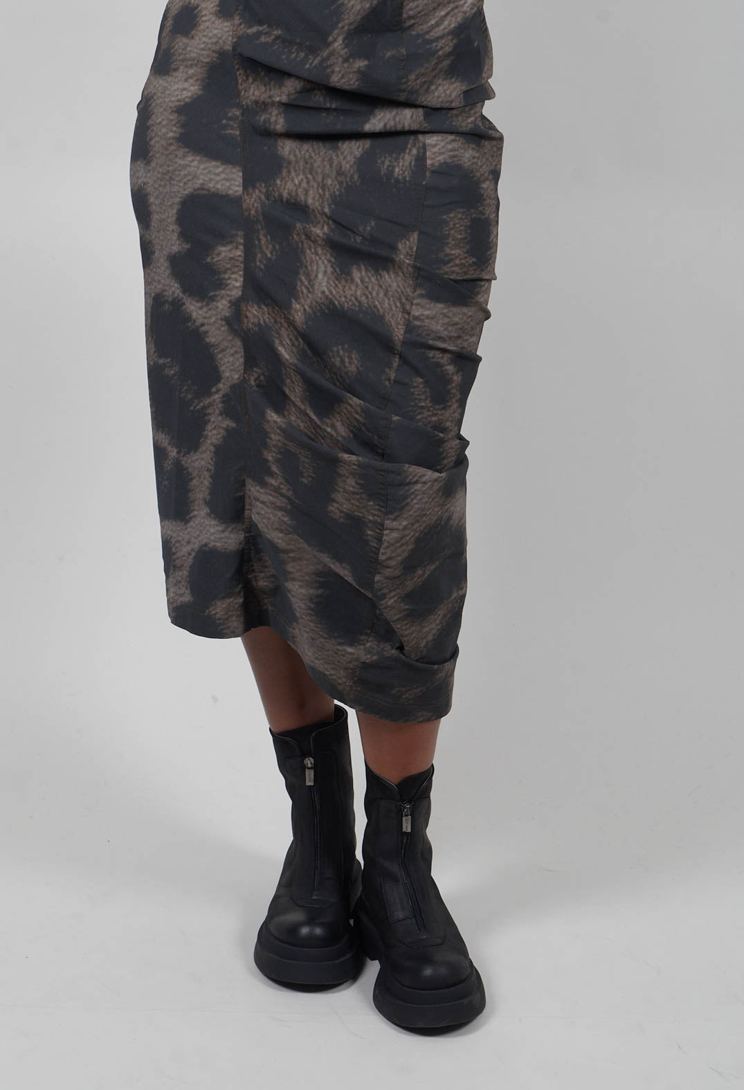 Fitted Dress in Leo Big Black Cloud - 1390908