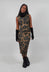 Fitted Dress in Leo Big Cloud  - 1390908