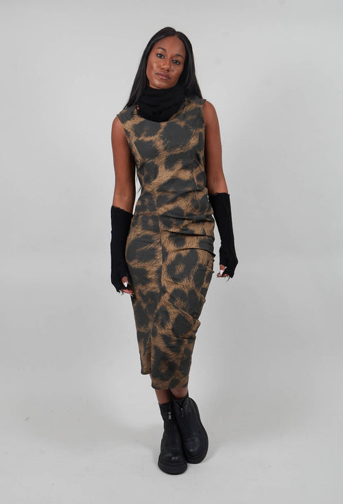 Fitted Dress in Leo Big Cloud  - 1390908