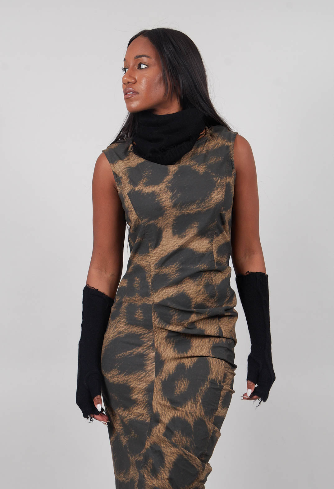 Fitted Dress in Leo Big Cloud  - 1390908