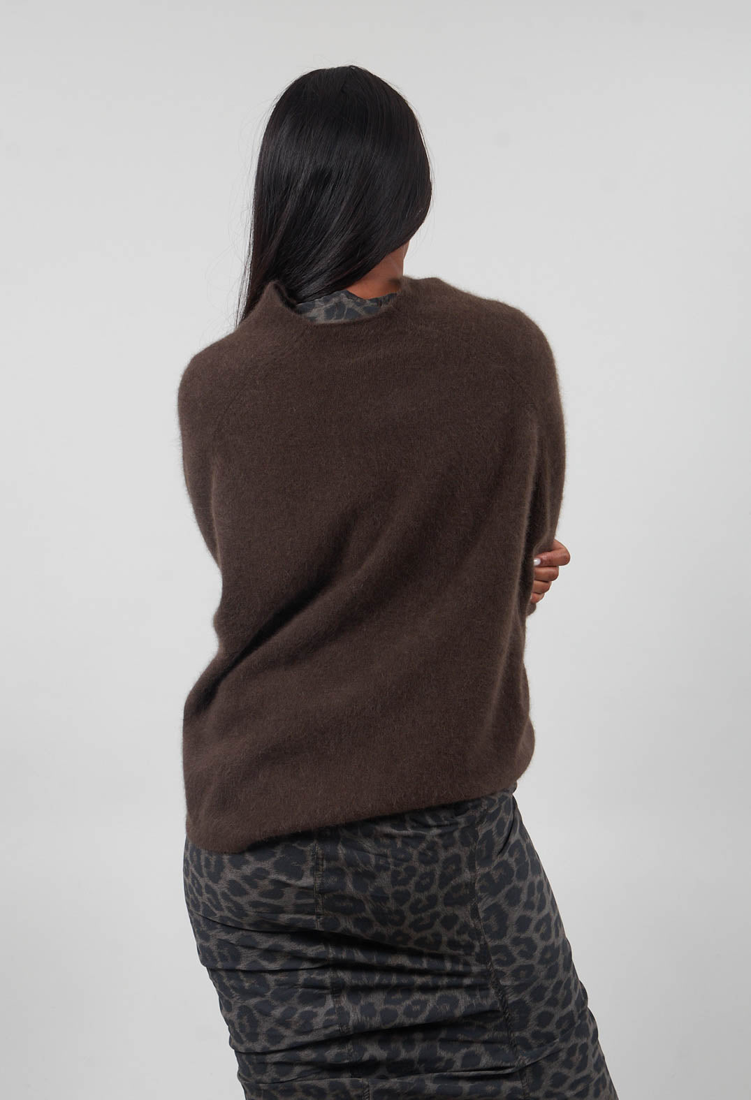 Boxy Fit Jumper in Umbra  - 1410701