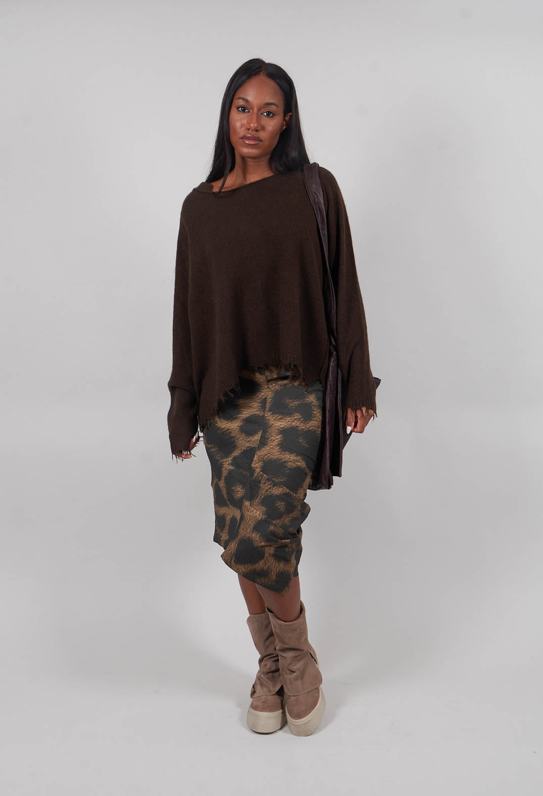 Raw Edge Jumper in Umbra - 1530702