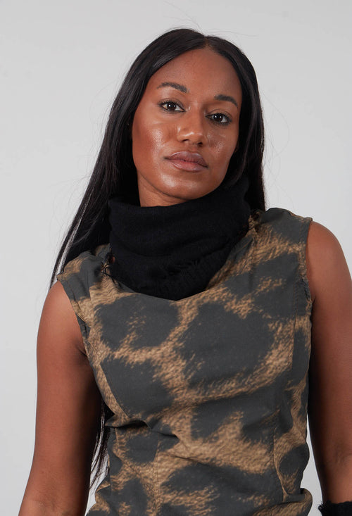 Raw Edge Snood in Black  - 1534610