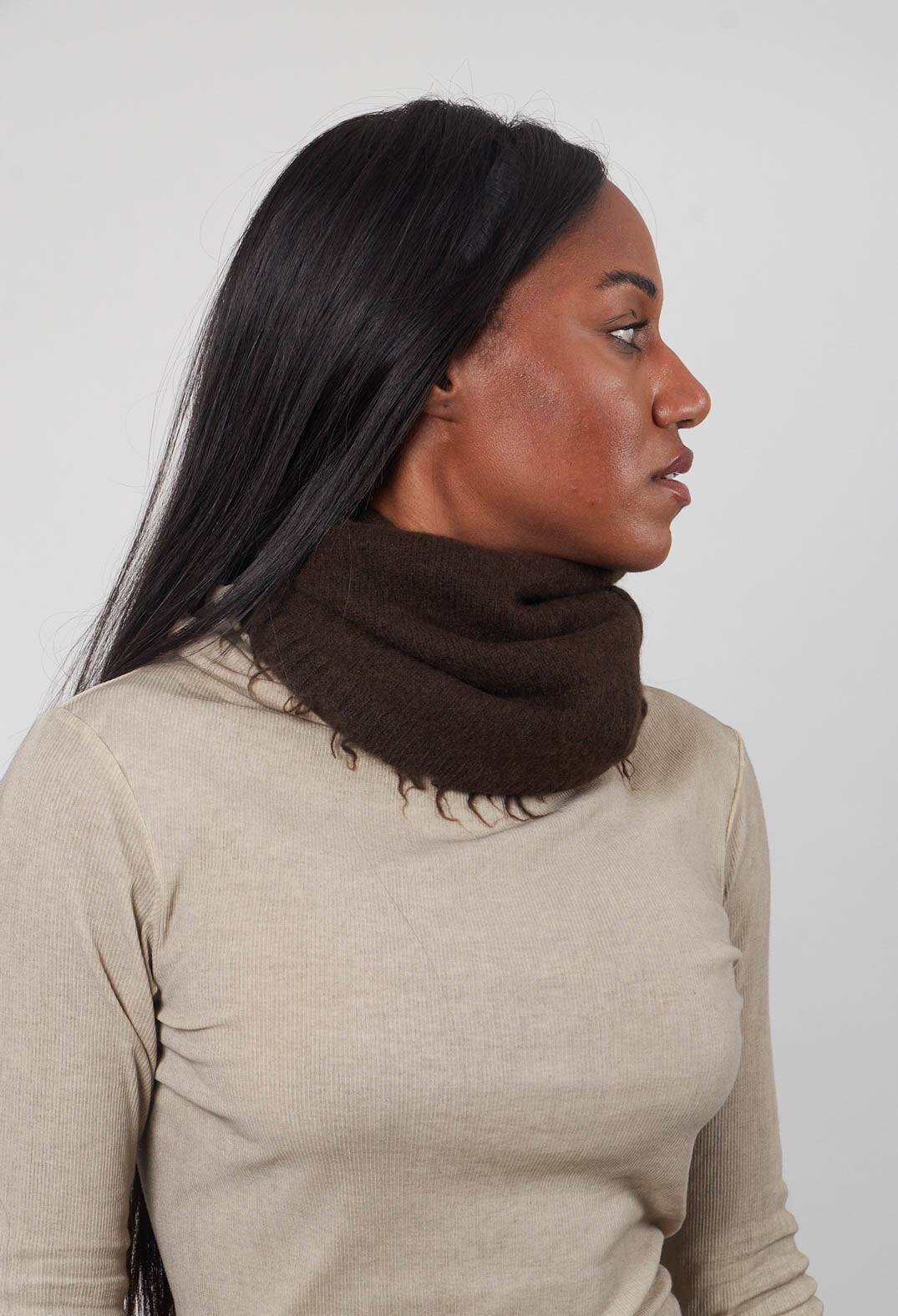 Raw Edge Snood in Umbra - 1534610