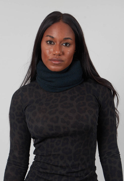 Raw Edge Snood in Petrol  - 1534610