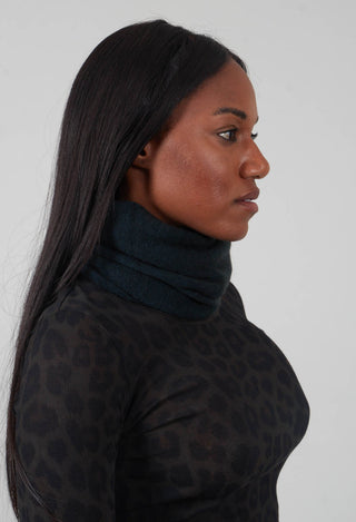 Raw Edge Snood in Petrol  - 1534610