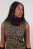 Raw Edge Snood in Purple  - 1534610