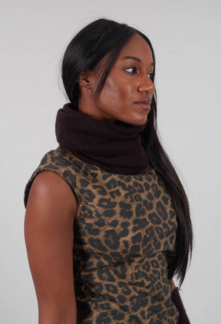 Raw Edge Snood in Purple  - 1534610
