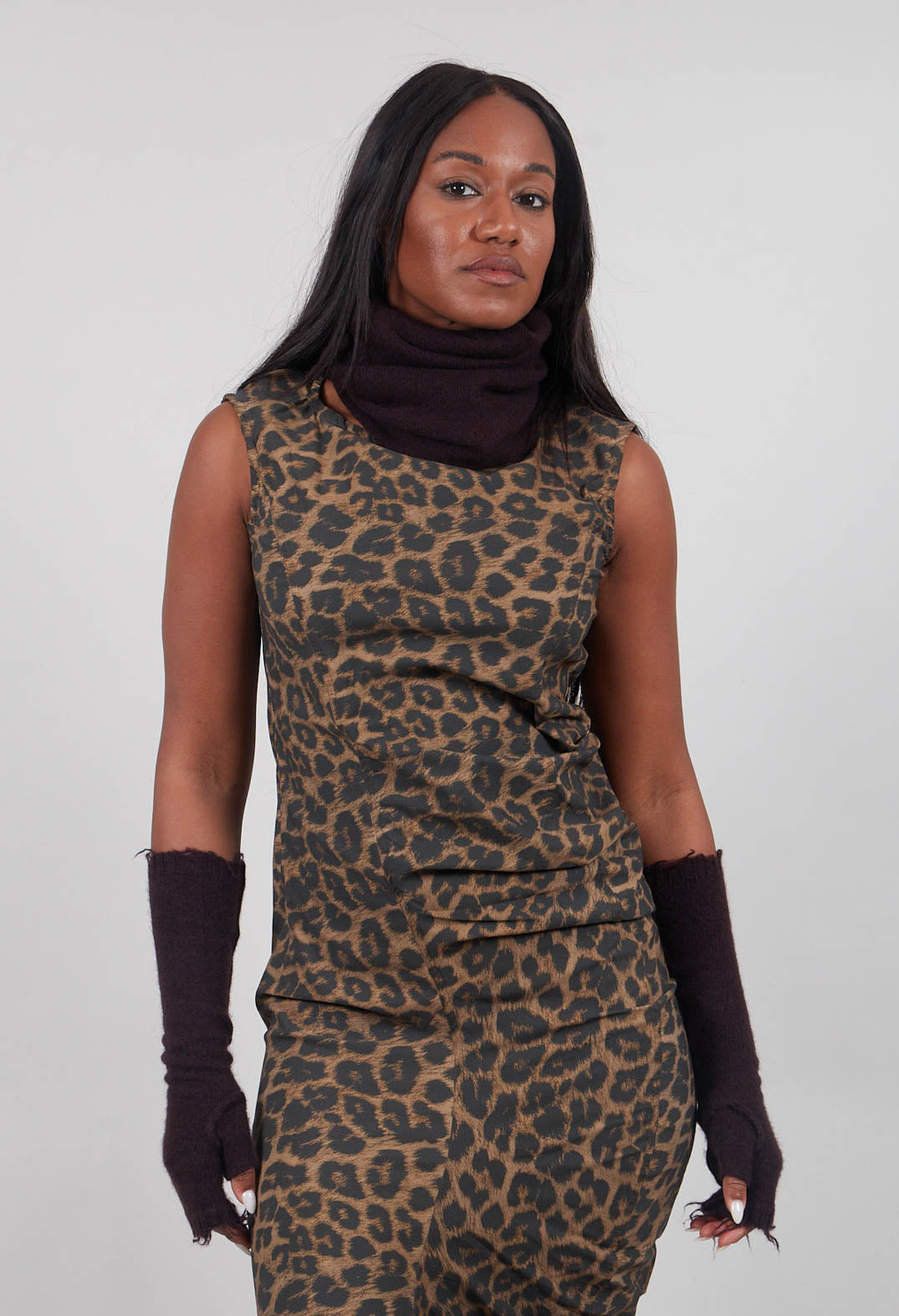 Raw Edge Snood in Purple  - 1534610