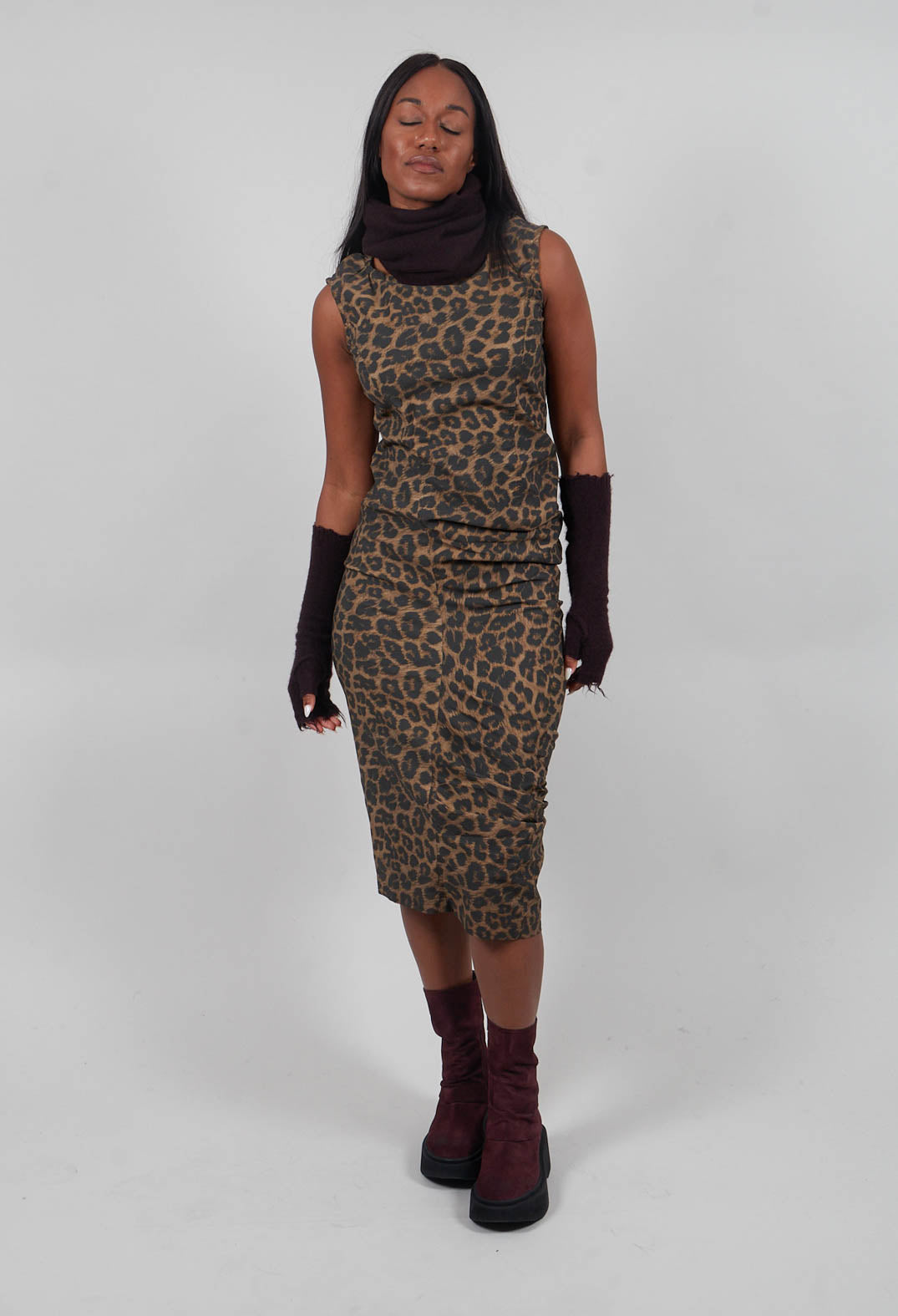 Raw Edge Snood in Purple  - 1534610