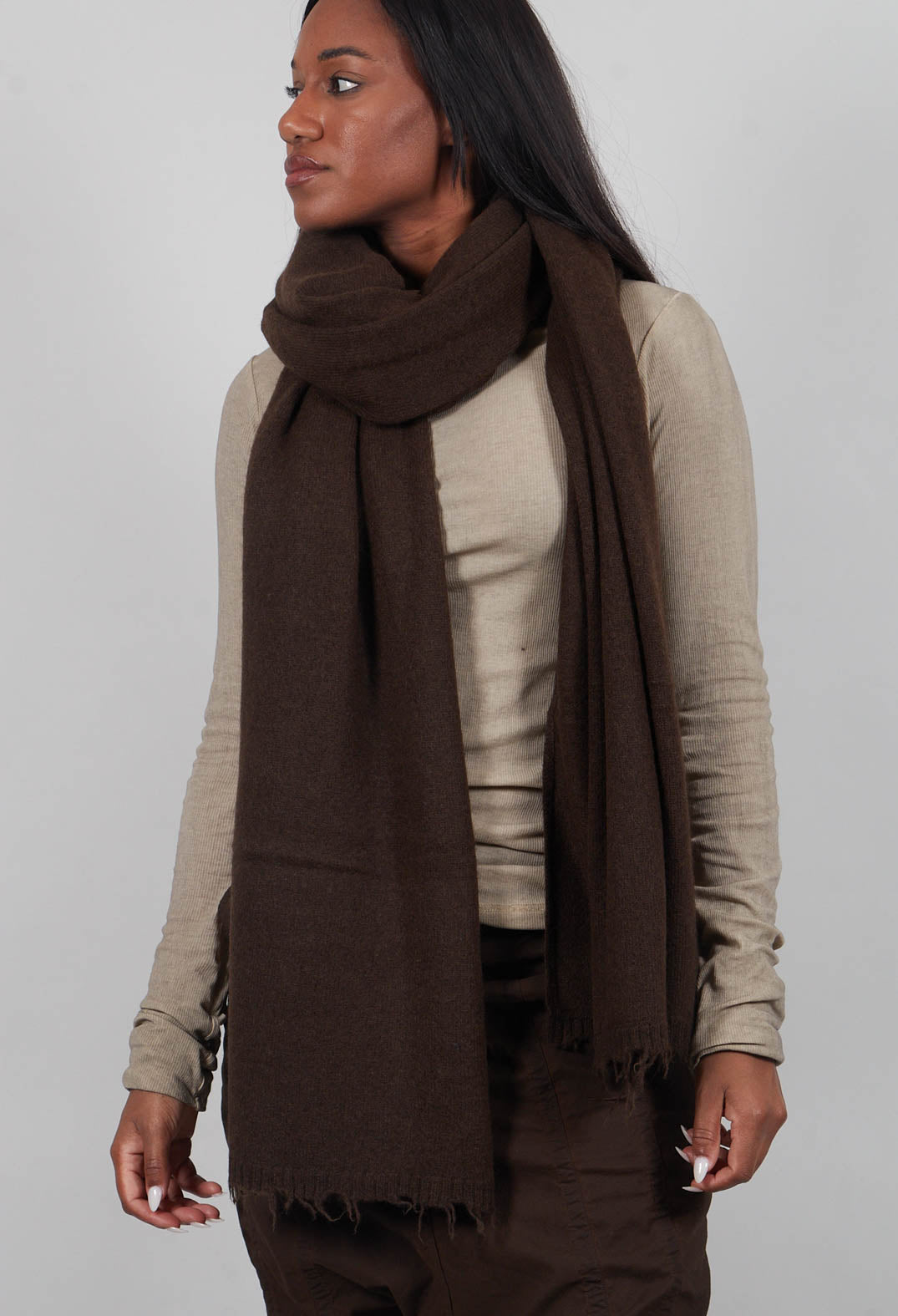 Raw Edge Scarf in Umbra  - 1537711