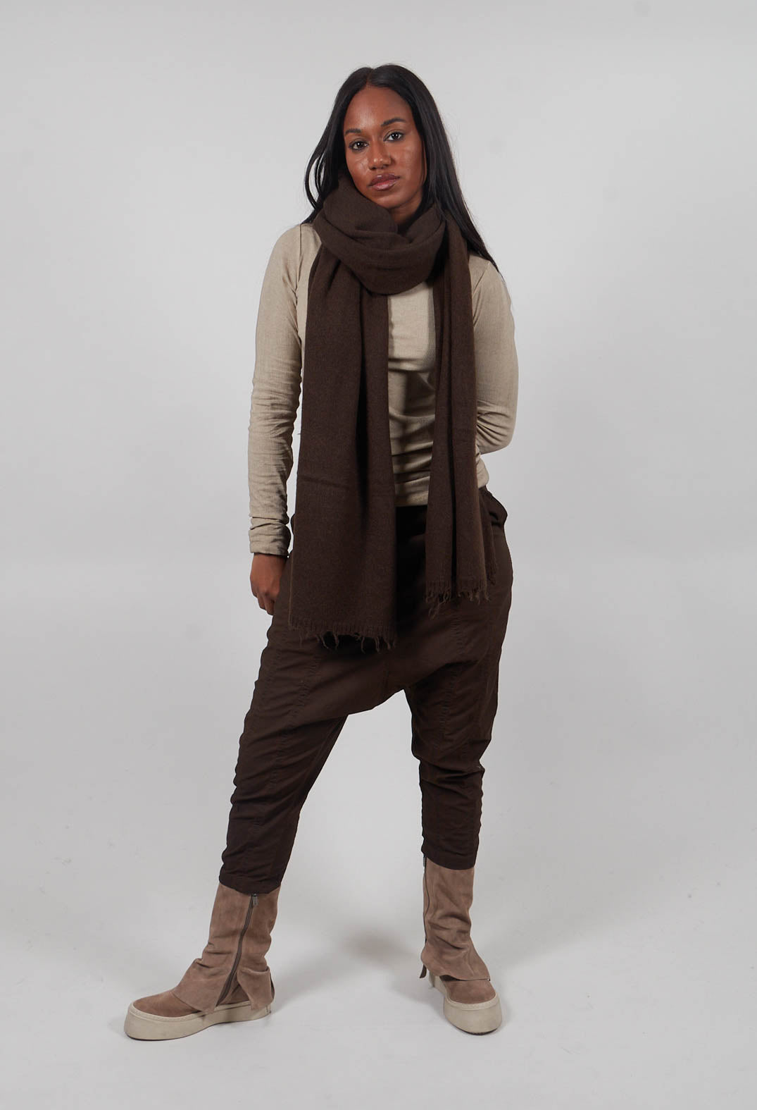 Raw Edge Scarf in Umbra  - 1537711