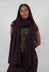 Raw Edge Scarf in Purple  - 1537711
