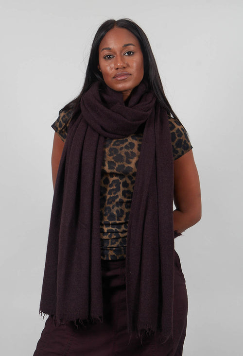 Raw Edge Scarf in Purple  - 1537711