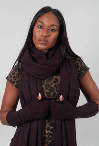 Raw Edge Scarf in Purple  - 1537711