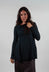 Flared Jersey Top in Petrol Cloud  - 1560508