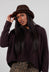 Leather Hat in Leo Dark - 1761705