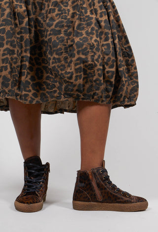 High Top Leather Pumps in Leo Big - 1985202