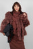 Shaggy Faux Fur Coat in Henna Cloud  - 2011102