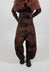 Balloon Leg Drop Crotch Trousers in Henna Cloud - 2040103