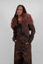 Jacket with Faux Fur Collar in Henna Cloud - 2041109