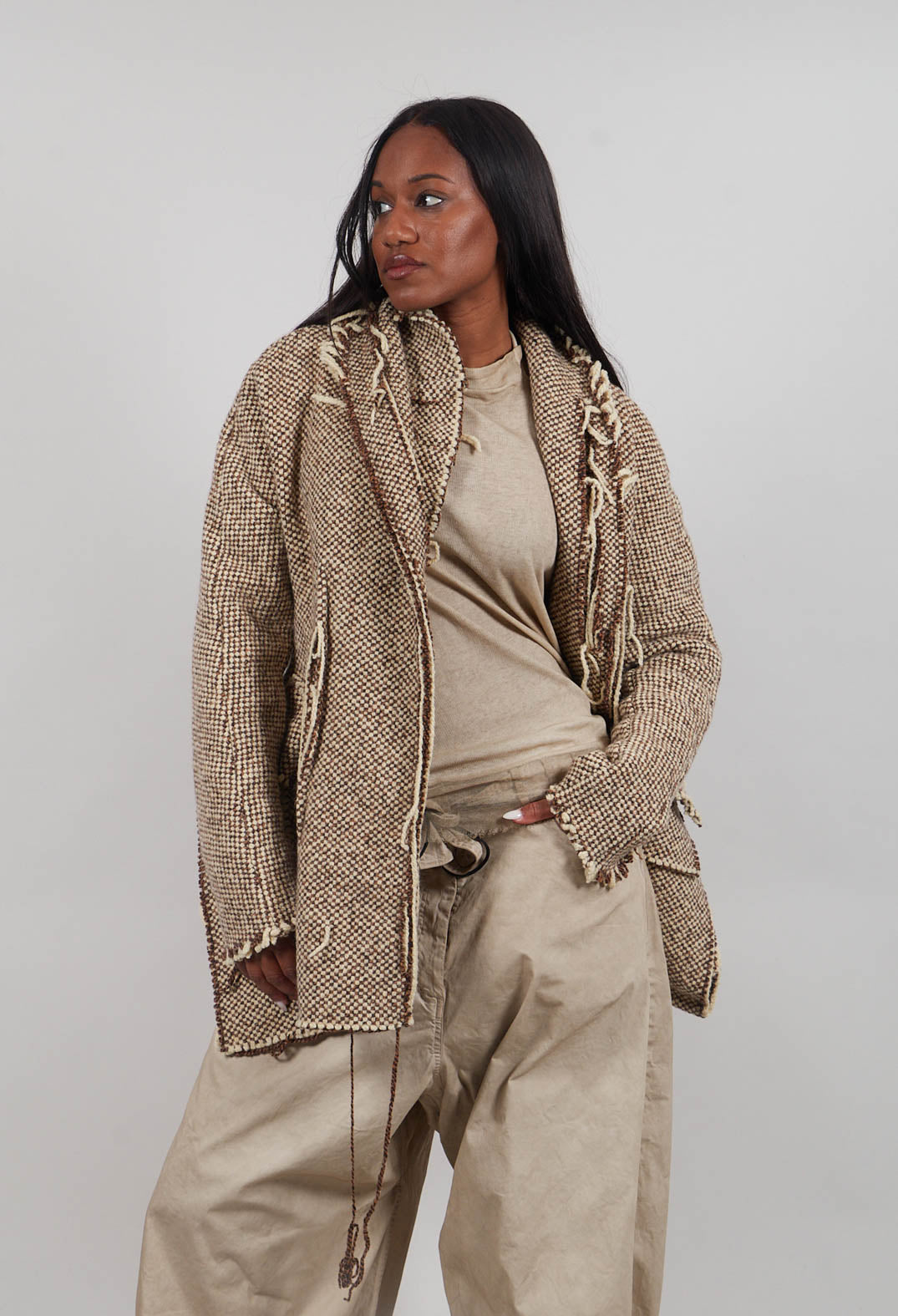 Raw Edge Jacket in Dakar Check  - 2051101