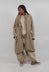 Oversized Raw Edge Coat in Dakar Check - 2051206