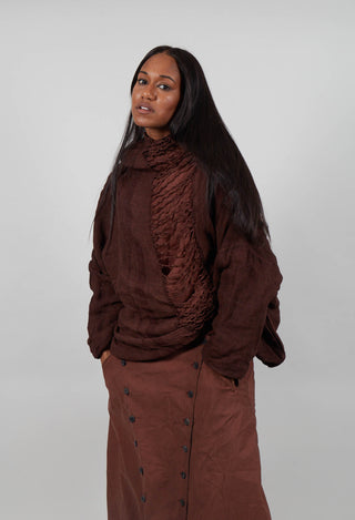 Top with Ladder Detail in Henna Cloud  - 2090602