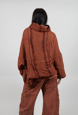Top with Ladder Detail in Terracotta Cloud  - 2090602