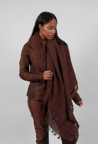 Linen Scarf in Henna Cloud - 2091406
