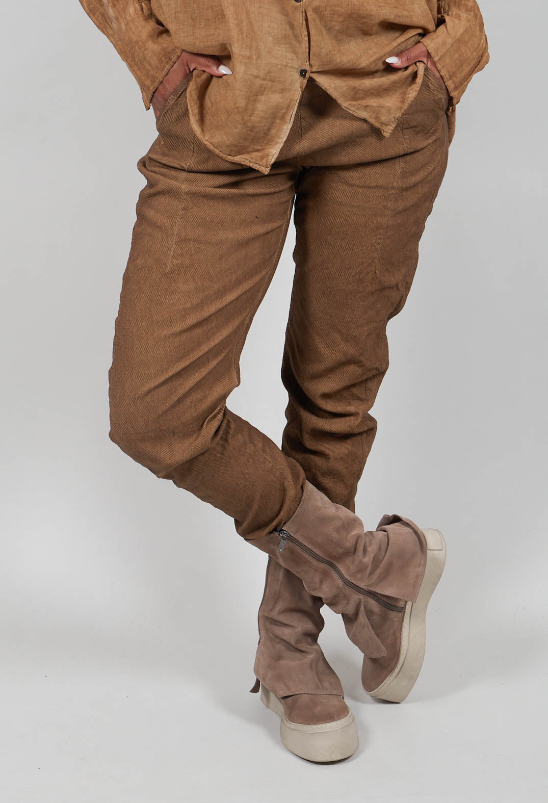 Slim Leg Trousers in Dakar Cloud  - 2120101