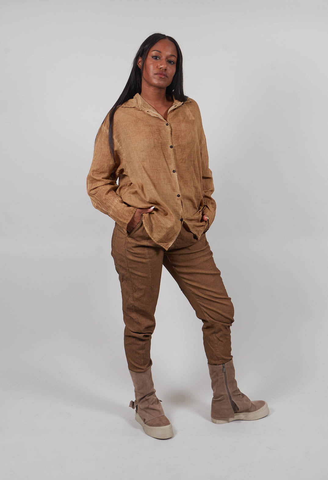 Slim Leg Trousers in Dakar Cloud  - 2120101