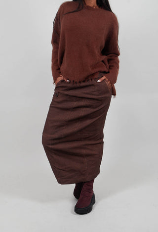 Fitted Maxi Skirt in Henna Cloud  - 2120307