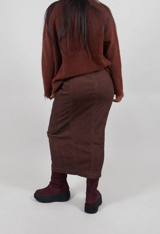 Fitted Maxi Skirt in Henna Cloud  - 2120307