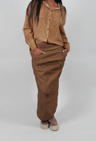 Fitted Maxi Skirt in Dakar Cloud - 2120307