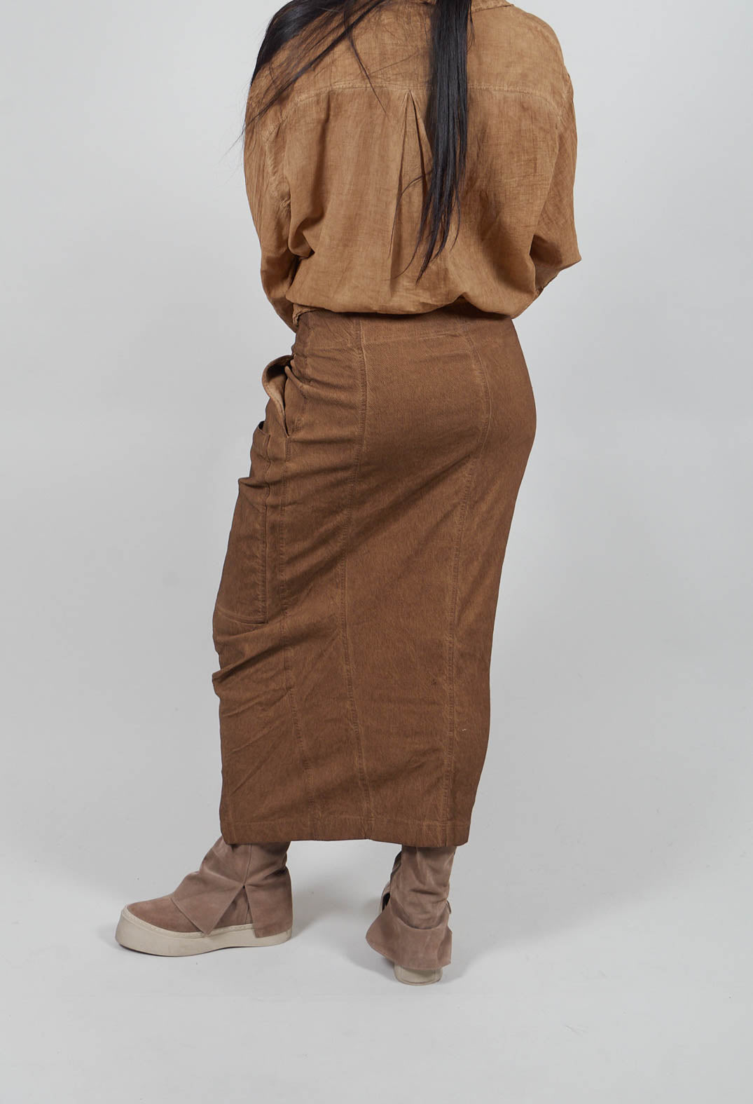 Fitted Maxi Skirt in Dakar Cloud - 2120307