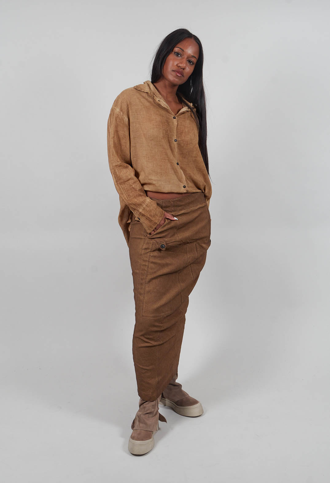 Fitted Maxi Skirt in Dakar Cloud - 2120307