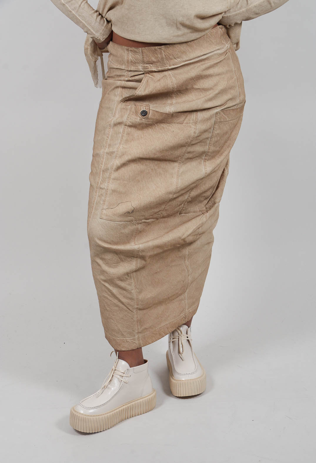 Fitted Maxi Skirt in Clay Cloud  - 2120307