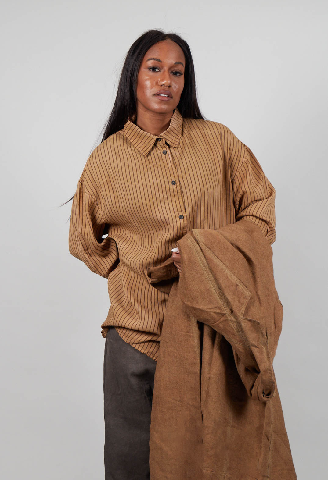 Longline Shirt in Dakar Cloud Stripe  - 2130401