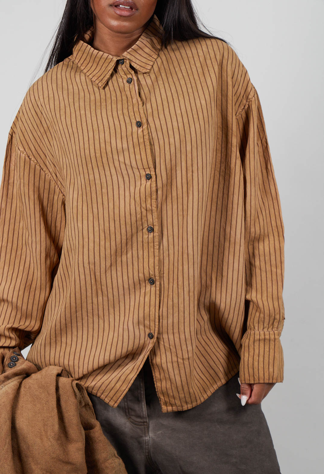 Longline Shirt in Dakar Cloud Stripe  - 2130401