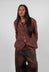 Button Up Jacket in Henna Cloud Stripe  - 2131110