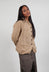 Button Up Jacket in Clay Cloud Stripe - 2131110
