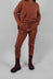 Slim Trousers with Seam Detail in Terracotta Cloud  - 2190105